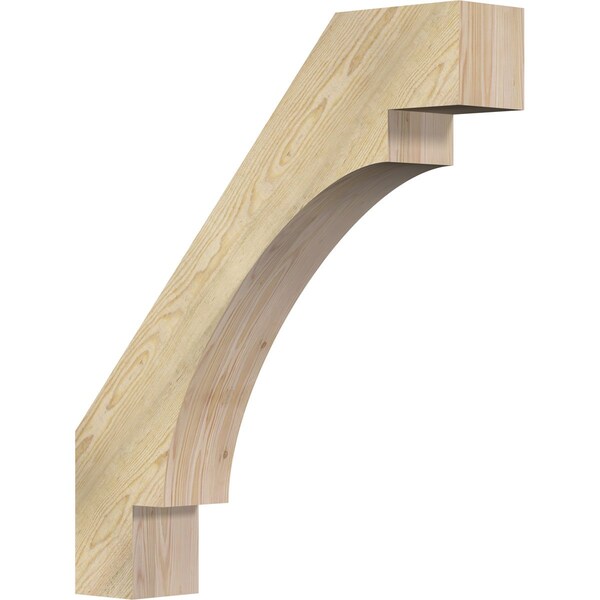 Ekena Millwork 6"W x 32"D x 36"H Merced Rough Sawn Knee Brace, Douglas Fir BRC06X32X36MRC00RDF - main